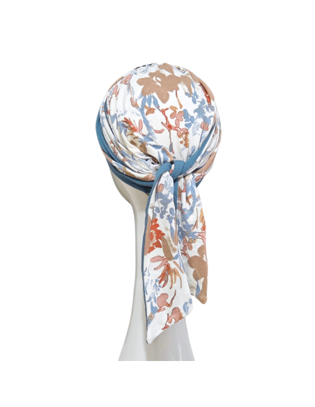 LUCIA CAMPIÑA - Pañuelo Cintas Largas Bambú y algodón - CAREBELL HEADWEAR