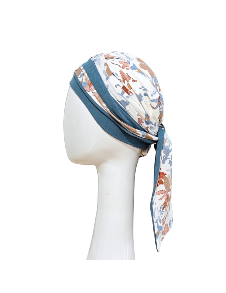 LUCIA CAMPIÑA - Pañuelo Cintas Largas Bambú y algodón - CAREBELL HEADWEAR