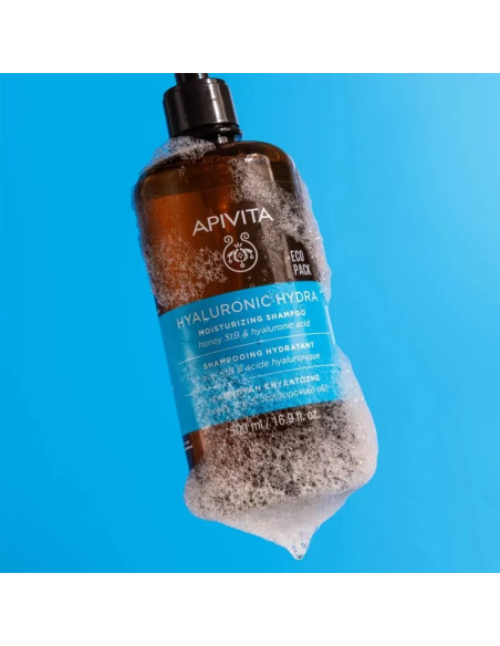 APIVITA Champú Hidratante - Hyaluronic Hydra - Formato Familiar 500ml.
