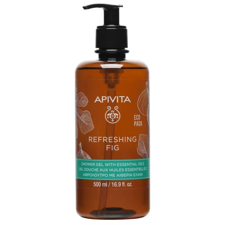 APIVITA  REFRESHING FIG Gel de Baño con Aceites Esenciales  - FORMATO FAMILIAR 500ml.