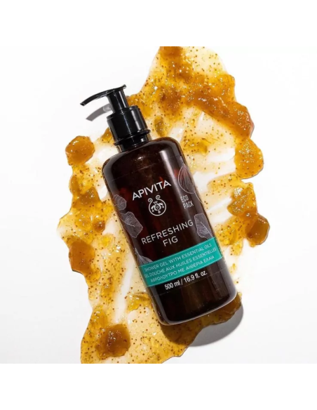 APIVITA  REFRESHING FIG Gel de Baño con Aceites Esenciales  - FORMATO FAMILIAR 500ml.