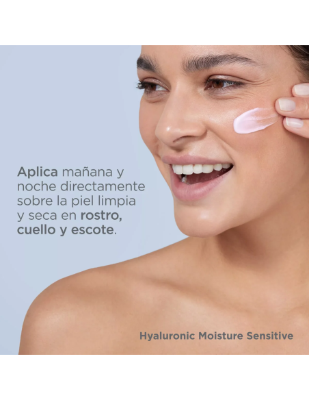 ISDIN - Crema Facial Hidratante con Ácido Hialurónico para Piel Sensible – Calmante y Antiedad