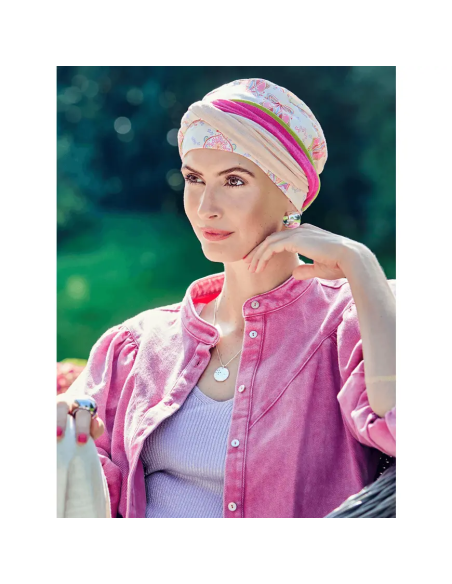 SHAKTI Crocus Kaleidos - Turbante Bambu Viscosa - CHRISTINE HEADWEAR