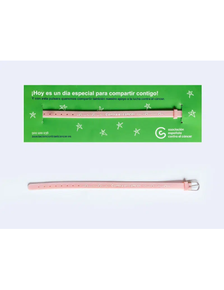 COLABORA CON AECC - Pulsera solidaria.