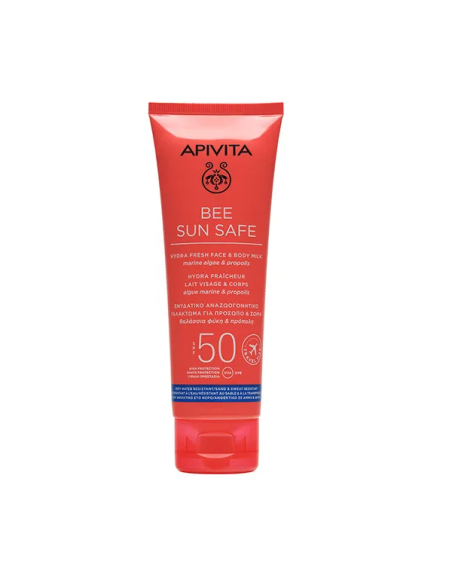 APIVITA BEE SUN SAFE - Formato Viaje - Fresh Leche Solar SPF50 - Cara y Cuerpo.