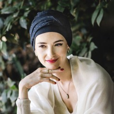 CONFORT NAVY GOLD - Turbante Bambú - CAREBELL HEADWEAR 2