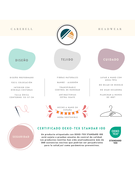 SMOOTH ORSAY - Turbante de bambú- CAREBELL HEADWEAR