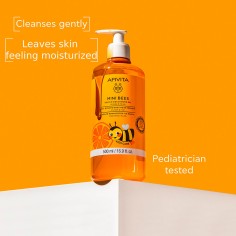 MINI BEES Gel de Ducha Niños Naranja & Miel - 95% natural 2