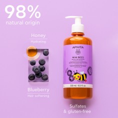MINI BEES Champú Suave para Niños Arándano & Miel – 98%... 2