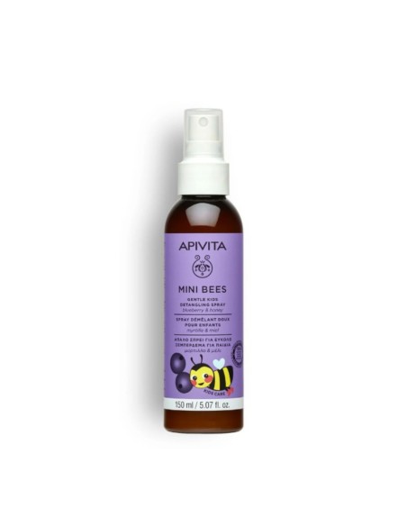 MINI BEES Spray Desenredante Suave para Niños con Arándanos y Miel – 98% Origen Natural.
