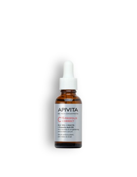 APIVITA Sérum Corrector C15 Propóleo – Vitamina C + E y Antioxidantes.