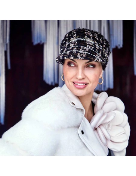 HocPandora Midnight Bouclé - Gorra Oncológica - CHRISTINE HEADWEAR - BOHO SPIRIT