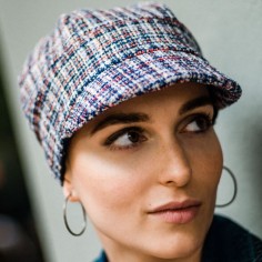 CRETA TWEED BLUE - Gorra de Algodón - Aderans Headwear.