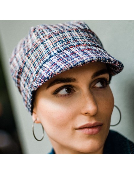 CRETA TWEED BLUE - Gorra de Algodón - Aderans Headwear.