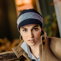CRETA GLITTER DUO NAVY- Gorra de Algodón - Aderans Headwear. 2