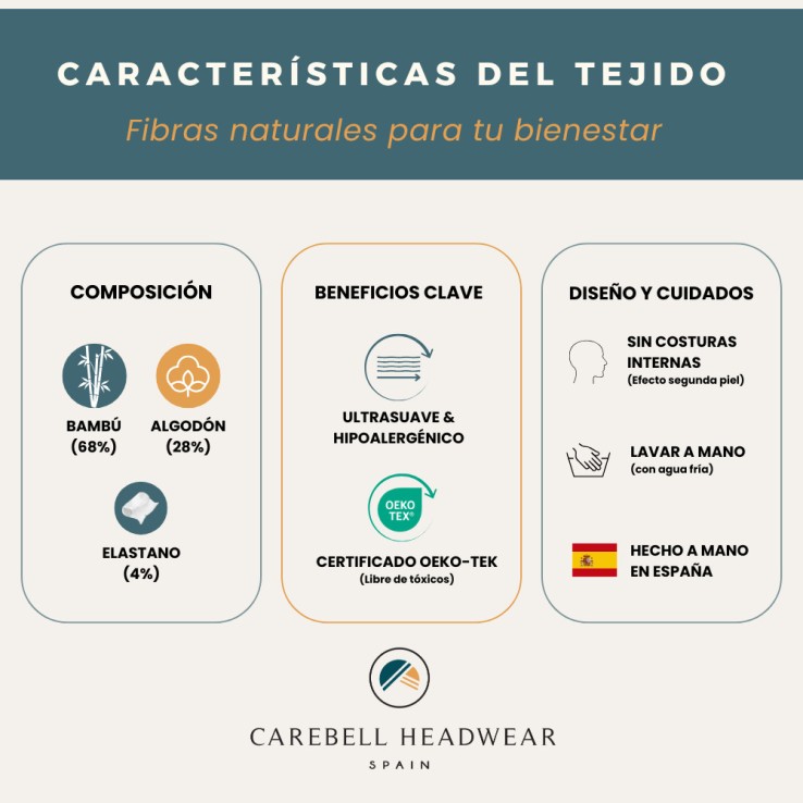 SMOOTH SOHO – TURBANTE BAMBÚ -  CAREBELL HEADWEAR.
