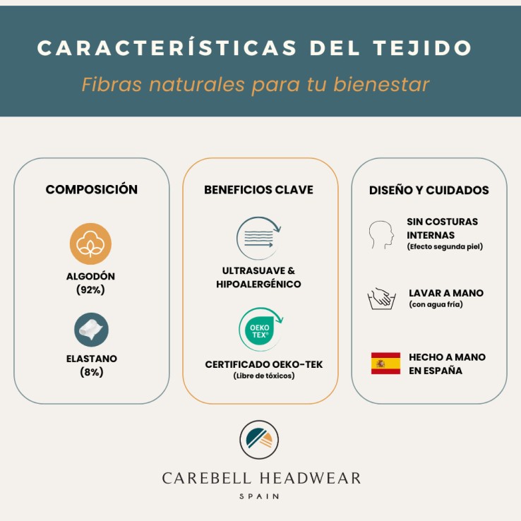 ELEGANCE NIGHT FLORA - Turbante de Algodón -...