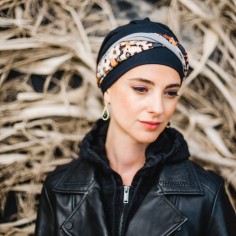 ELEGANCE NIGHT FLORA - Turbante de Algodón - CAREBELL... 2