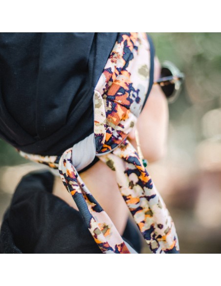 SMOOTH NIGHT FLORA – TURBANTE ALGODON -  CAREBELL HEADWEAR.