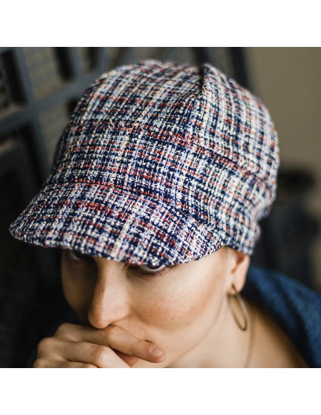 CRETA TWEED BLUE - Gorra de Algodón - Aderans Headwear.