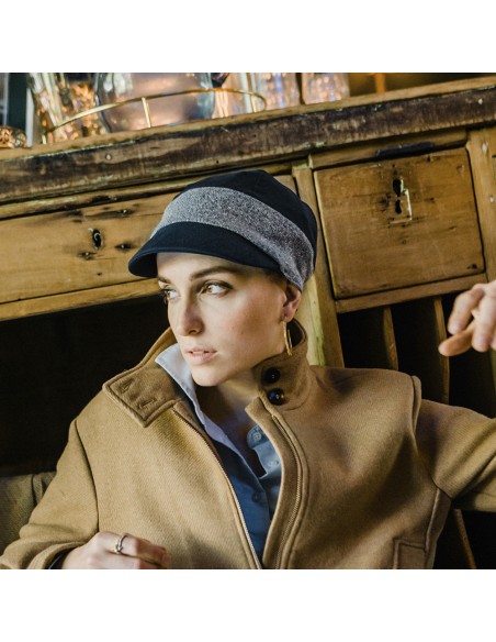 CRETA GLITTER DUO NAVY- Gorra de Algodón - Aderans Headwear.