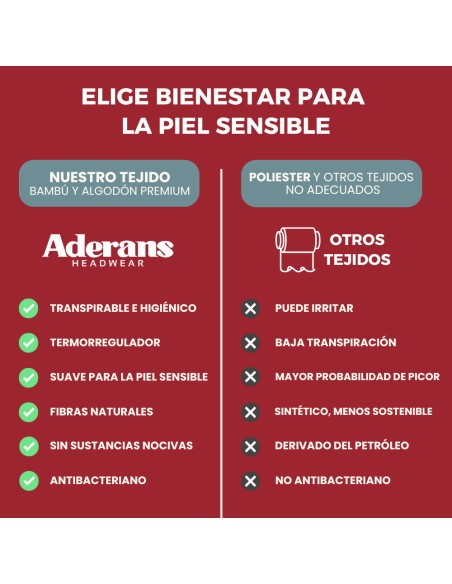 SMART OCHENTA´S - Turbante de Algodón - Aderans Headwear.