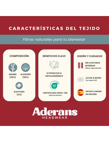 CRUISE - Turbante de Bambú y Algodón - Aderans Headwear