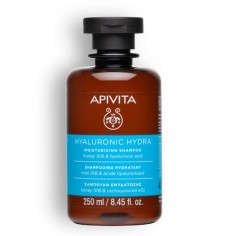 Apivita Champú Hidratante: Cuidado natural con ácido hialurónico y aloe vera.