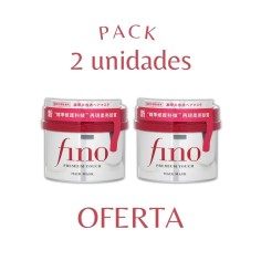 PACK 2 UNIDADES · Shiseido Fino · Premium Touch Hair Mask.