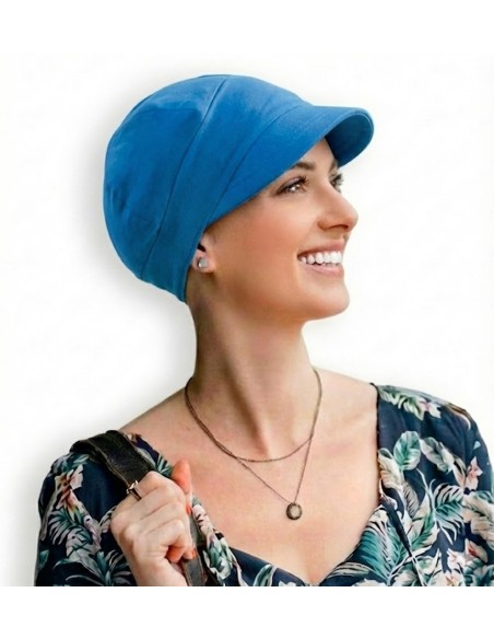 Gorra oncológica Capri Carebell de bambú, sin costuras interiores. Ideal para quimioterapia, radioterapia y alopecia.
