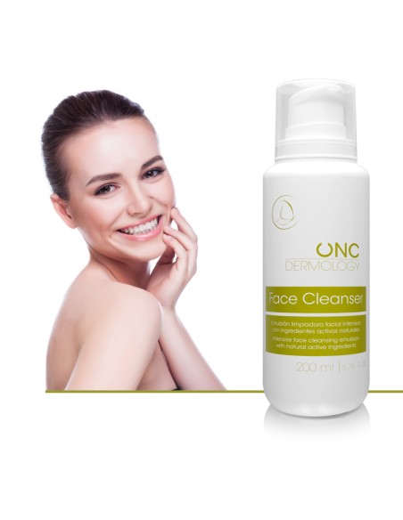 Limpiador facial suave sin jabón para piel reactiva e irritada.
