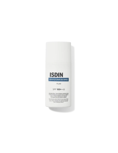 ISDIN Eryfotona AK-NMSC Fluid SPF 100+ Protección Solar Alta y Reparadora del Daño Actínico