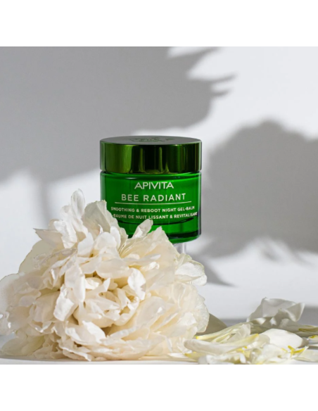APIVITA · Bee Radiant · Gel-Balsamo de Noche Antiedad Detox y Renovador.