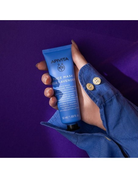 Tratamiento antipolucion y antioxidante natural con Lavanda de Mar Apivita