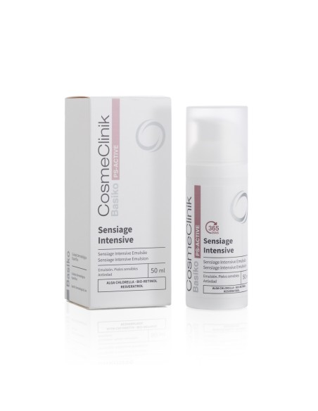 Cosmeclinik · Basiko Sensiage Intensive · Tratamiento Antiedad para Piel Sensible y Rojeces