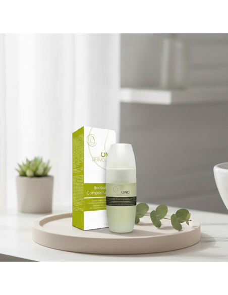 ONC Dermology Baobab Oil para sequedad extrema por radioterapia.