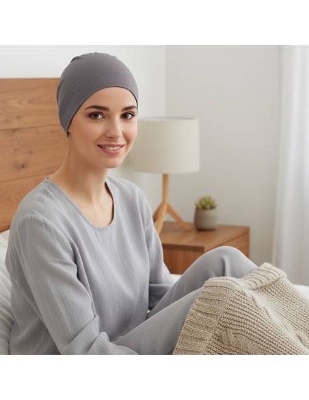Gorro de Dormir Natalia en Algodón Carebell ·  Suavidad y Confort Oncológico
