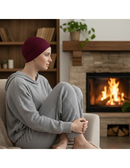 Gorro de Dormir Natalia en Algodón Carebell ·  Suavidad y Confort Oncológico