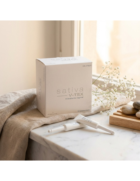 Sativa V‑Tex — Gel Hidratante y Protector Vaginal y Perianal para Piel Sensible