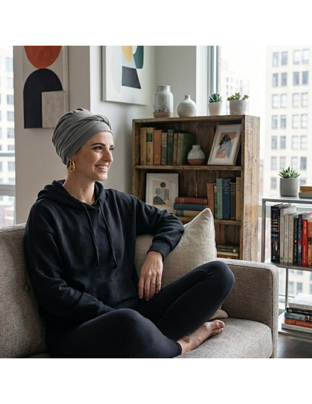 CAREBELL· Turbante Oncológico Confort · Algodón Orgánico · Varias Tonalidades.