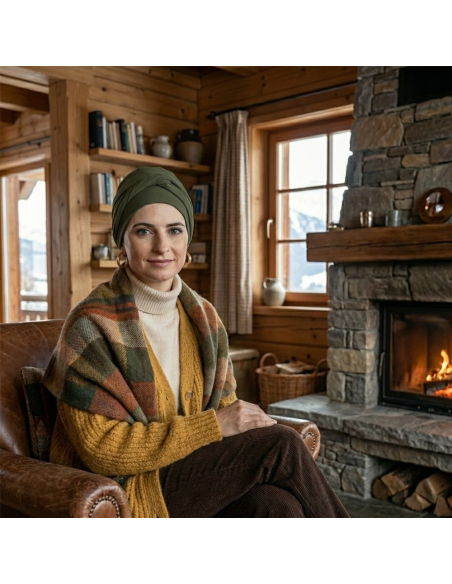 CAREBELL· Turbante Oncológico Confort · Algodón Orgánico · Varias Tonalidades.