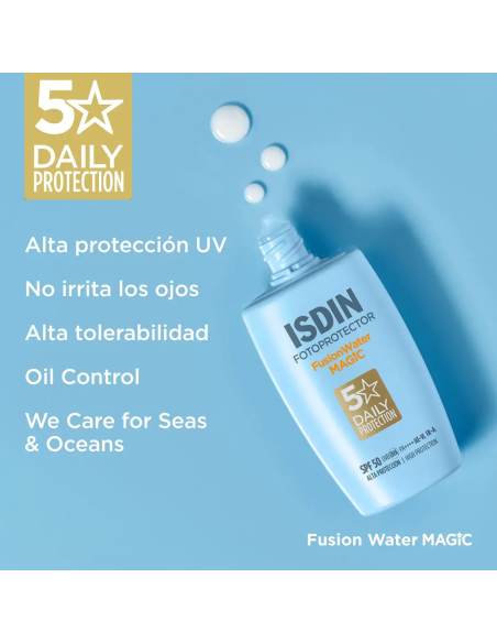 ISDIN Protector Solar Facial Ultraligero SPF 50 – Fusion Water Magic