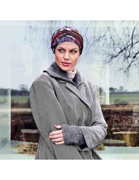 Turbante Oncológico HocNoya Tie Dye Dusk · Viscosa de Bambú · Christine Headwear