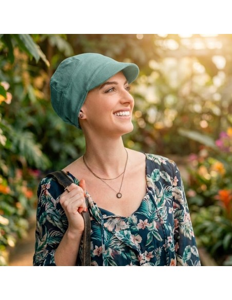 Gorra Oncológica Capri de Bambú Carebell Headwear | Confort y Protección Solar