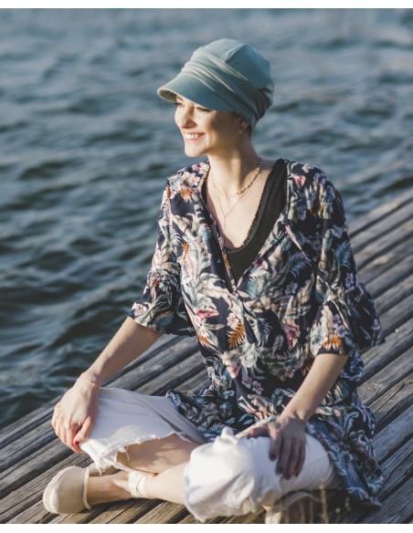 Gorra Oncológica Capri de Bambú Carebell Headwear | Confort y Protección Solar