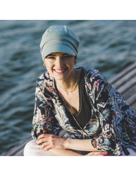 Gorra Oncológica Capri de Bambú Carebell Headwear | Confort y Protección Solar