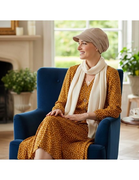 Gorra Oncológica Capri de Bambú Carebell Headwear | Confort y Protección Solar