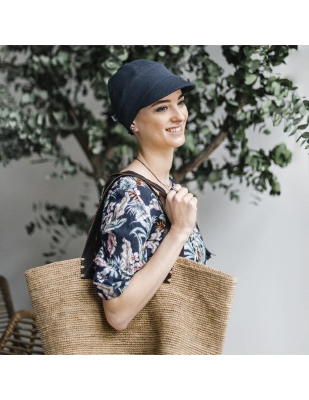 Gorra Oncológica Capri de Bambú Carebell Headwear | Confort y Protección Solar