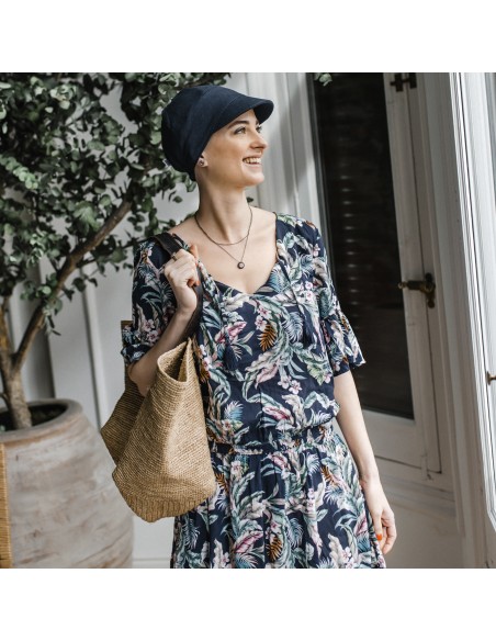 Gorra Oncológica Capri de Bambú Carebell Headwear | Confort y Protección Solar