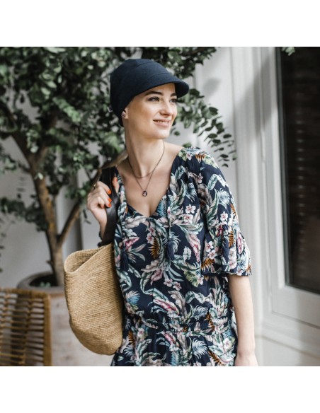 Gorra Oncológica Capri de Bambú Carebell Headwear | Confort y Protección Solar
